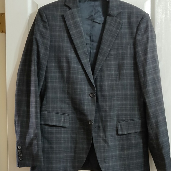 United Colors of Beneton charcoal pinstripe suit